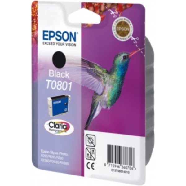 Epson T0801 Bläckpatron Svart