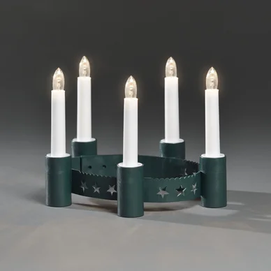 Konstsmide Konstsmide Luciakrone grøn LED 5xAA 1182-000 Modsvarer: N/A