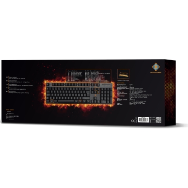 Deltaco DK210 Gamingtangentbord, LED, USB, Nordic
