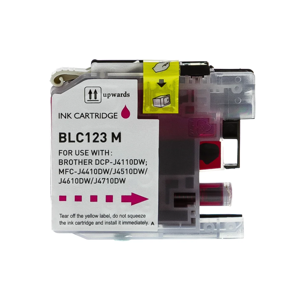 Bläckpatron magenta, ersätter Brother LC123M