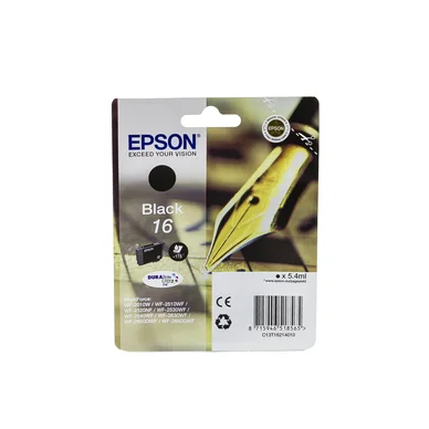 Epson Epson 16 Blækpatron sort T1621 Modsvarer: N/A billede