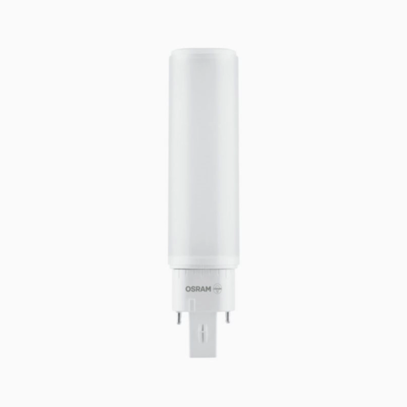 LED kompaktlysrör Dulux D/E 3000K 600lm G24q-1 6W