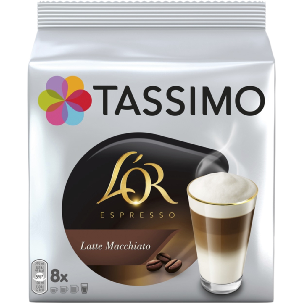 L'OR Tassimo Espresso Latte Macchiato kaffekapslar, 8 port