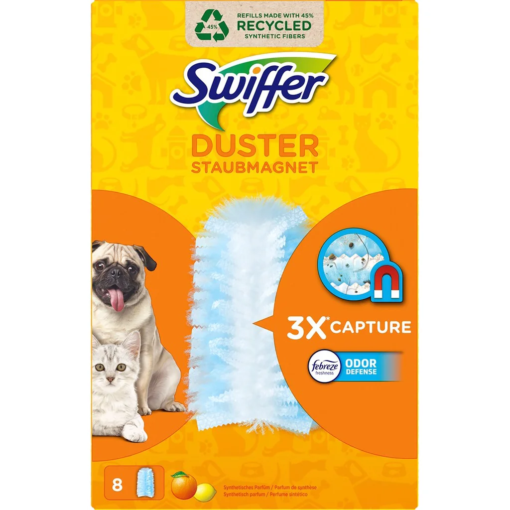 Swiffer Duster Pet Rengöringsdukar refill 8-pack