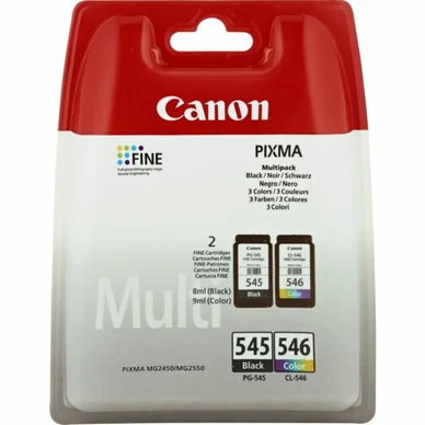 Canon Canon PG-545 CL 546 Blækpatron Multipack BK + CMY 8287B006 Modsvarer: N/A