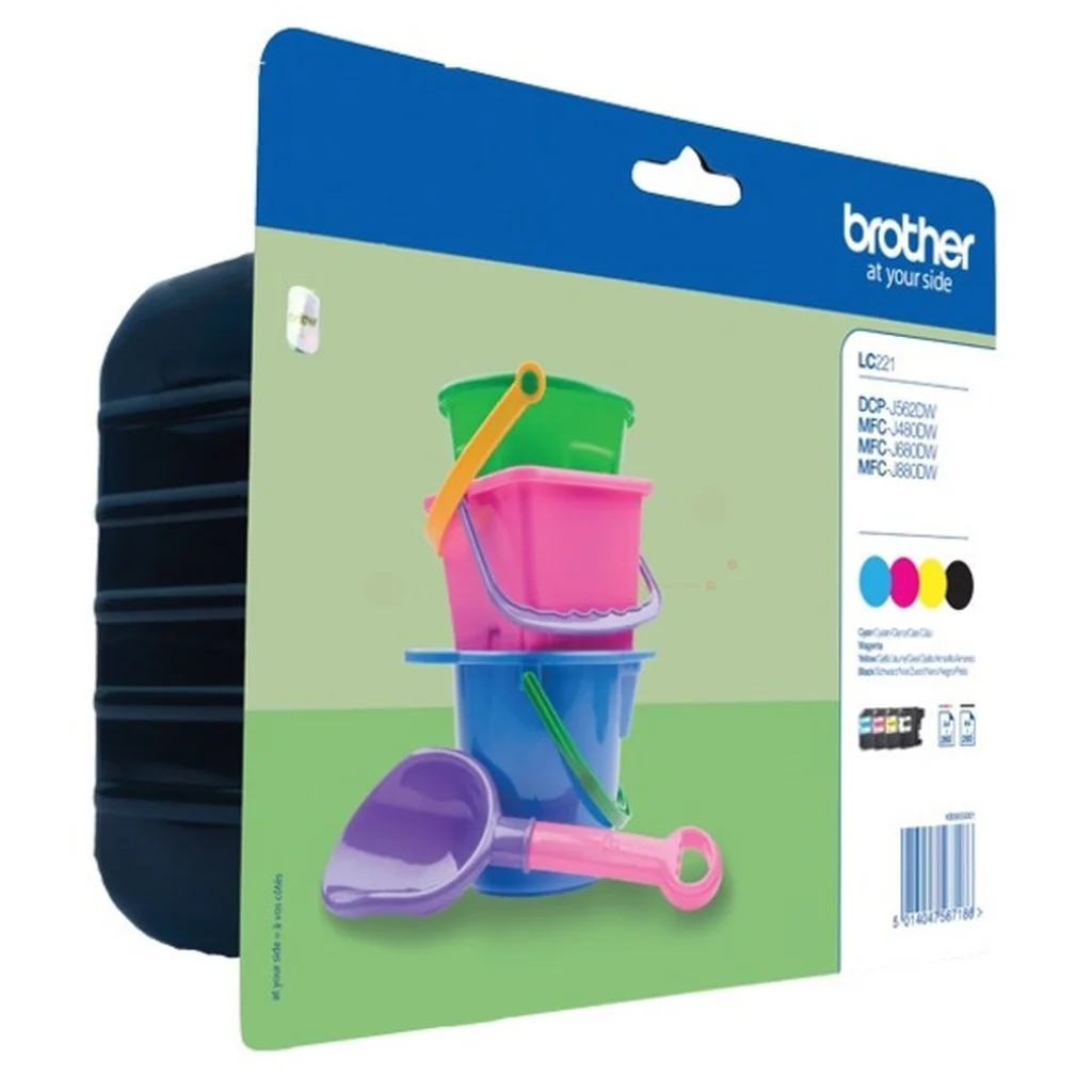 Brother 221 Bläckpatron MultiPack Bk,C,M,Y