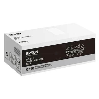 Epson Tonerkassette sort 2 x 2.500 sider S050710 Modsvarer: N/A billede