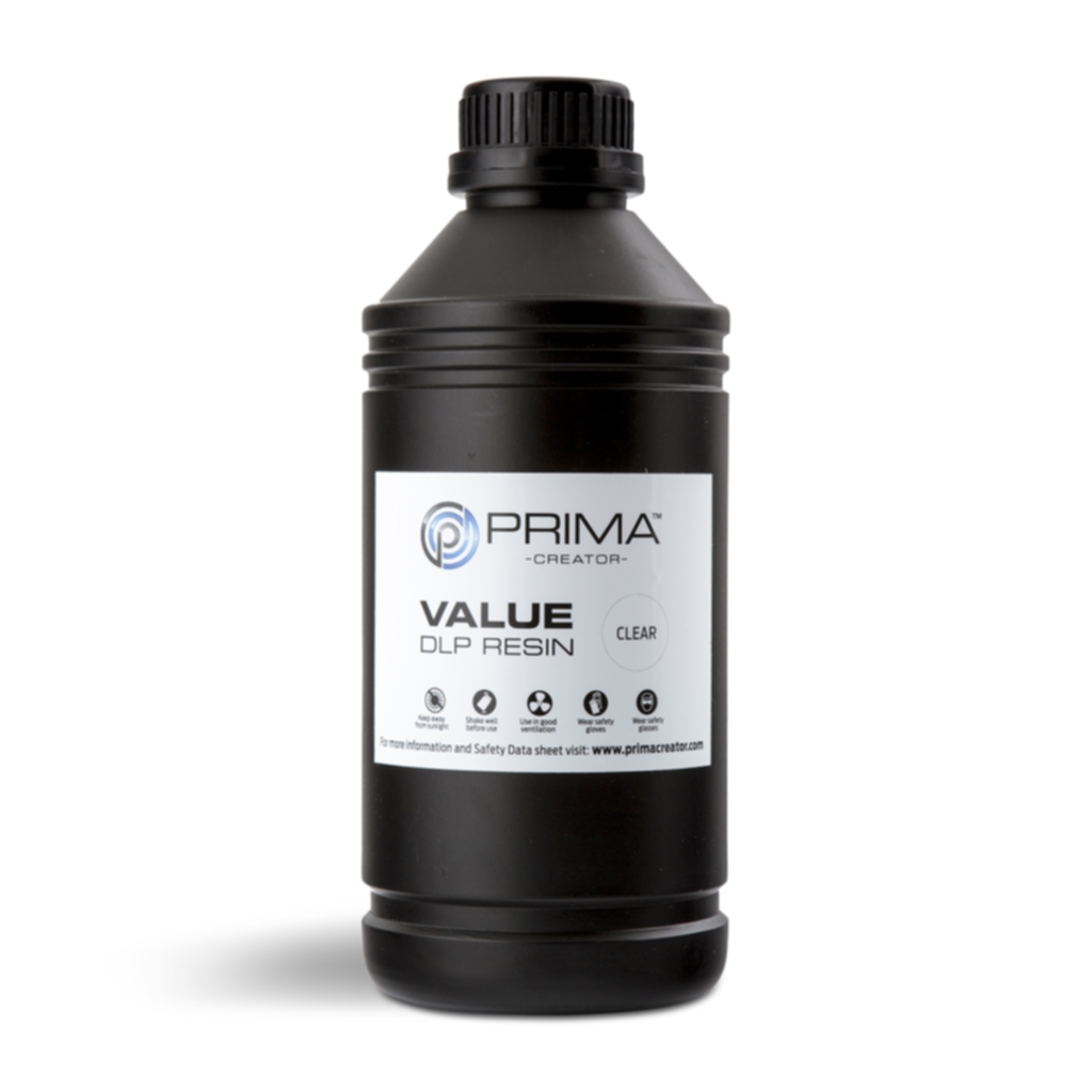 Prima PrimaCreator Value DLP / UV Resin 1000 ml Klar 3D skrivarförbrukning,UV-resin