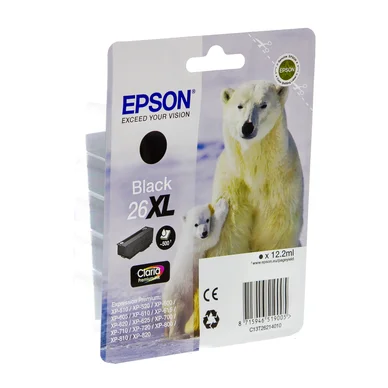EPSON 26XL Bläckpatron Svart EPSON 26XL Bläckpatron Svart
