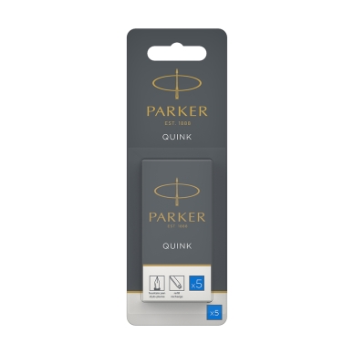 Parker alt Parker påfyllningspatroner för reservoarpenna, blå (5)