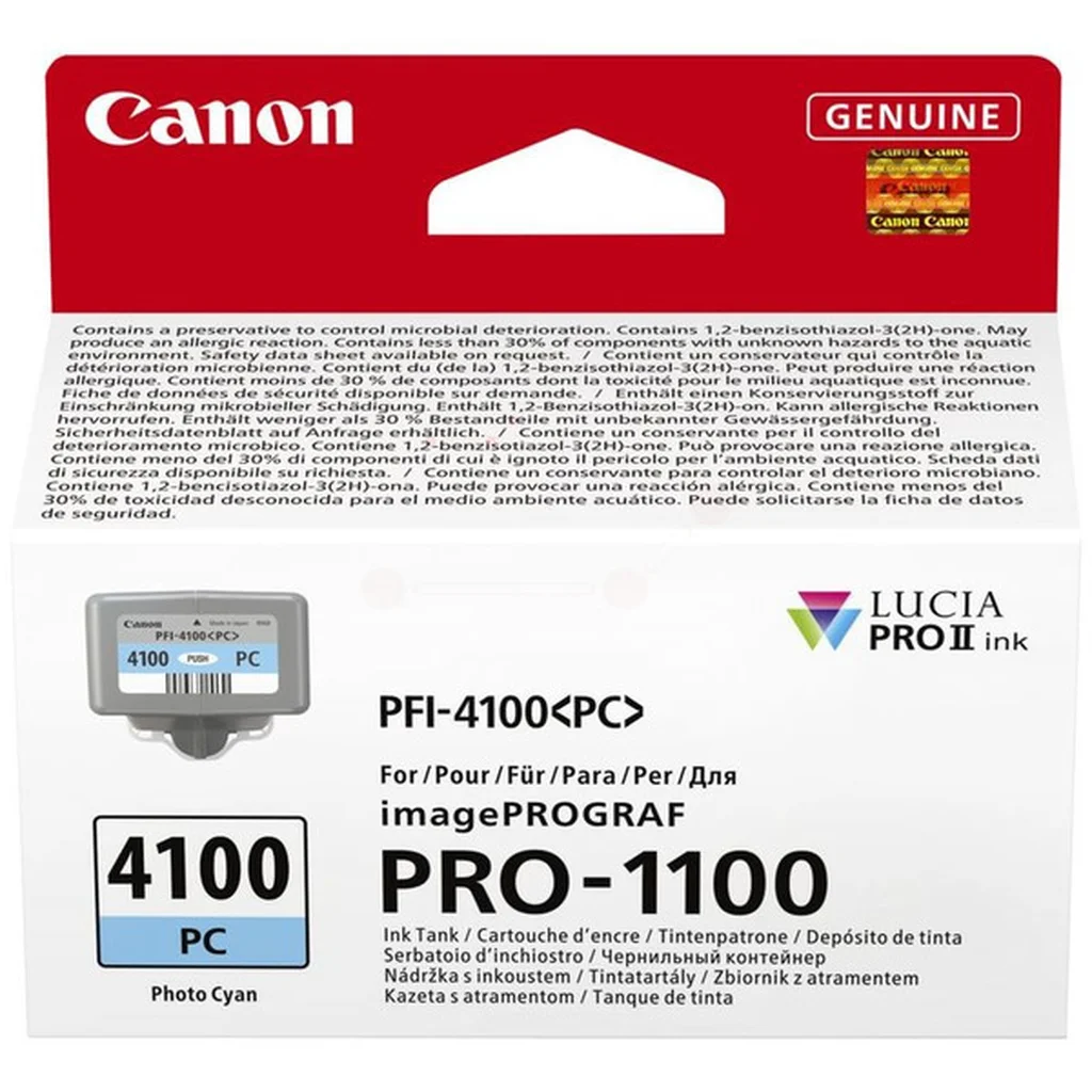 Canon PFI-4100 Bläckpatron Cyan foto