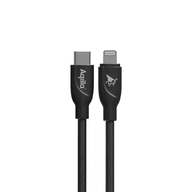 Aqiila Aqiila Cablebird CB21 USB-C - Lighting 30W punottu 1m musta 406010 Vastaa: N/A