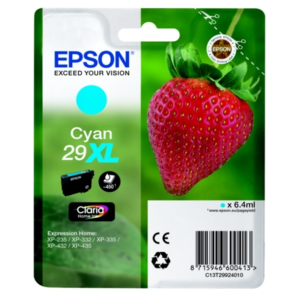 Epson Epson 29XL Blekkpatron cyan Blekk