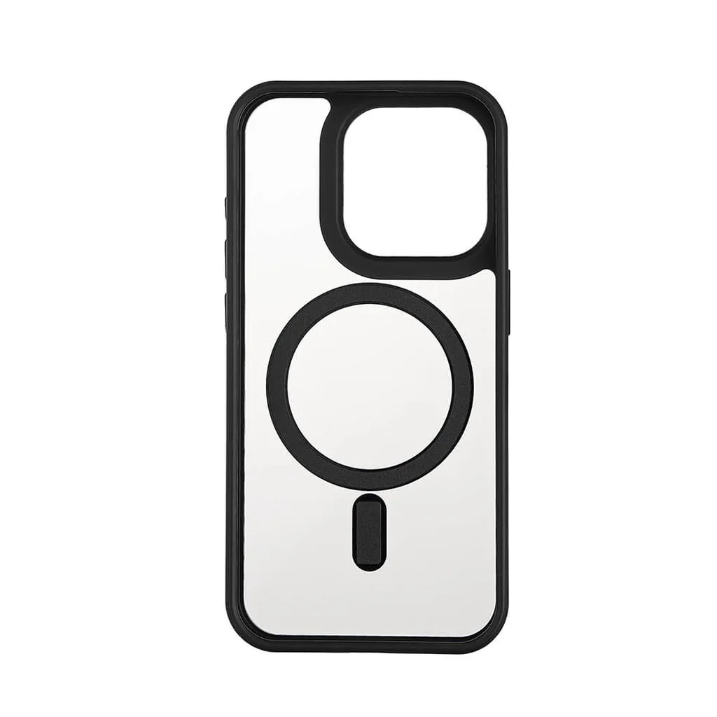 Mobilskal Bumper MagSeries Black & Clear iPhone 15 Pro