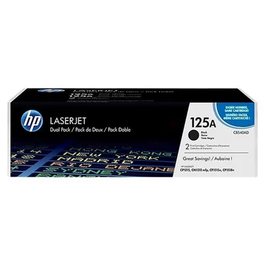 HP HP 125A Tonerkassette sort CB540AD Modsvarer: N/A billede