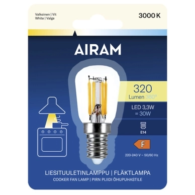 LED lampa för spisfläkt E14 3,3W/3000K 320 lumen