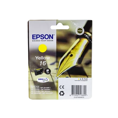 Epson Epson 16 Blækpatron Gul T1624 Modsvarer: N/A billede