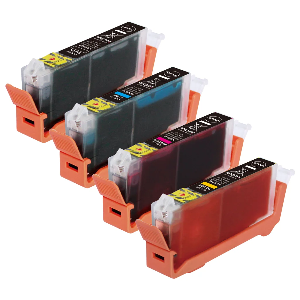 Bläckpatroner, ersätter Canon CLI-571 XL, 4-pack