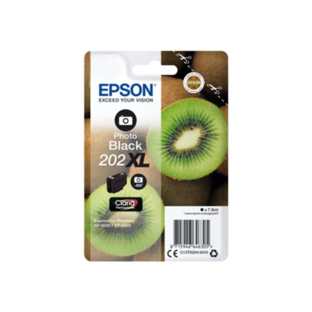 Epson Epson 202XL Blekkpatron svart foto C13T02H14010 Tilsvarer: N/A