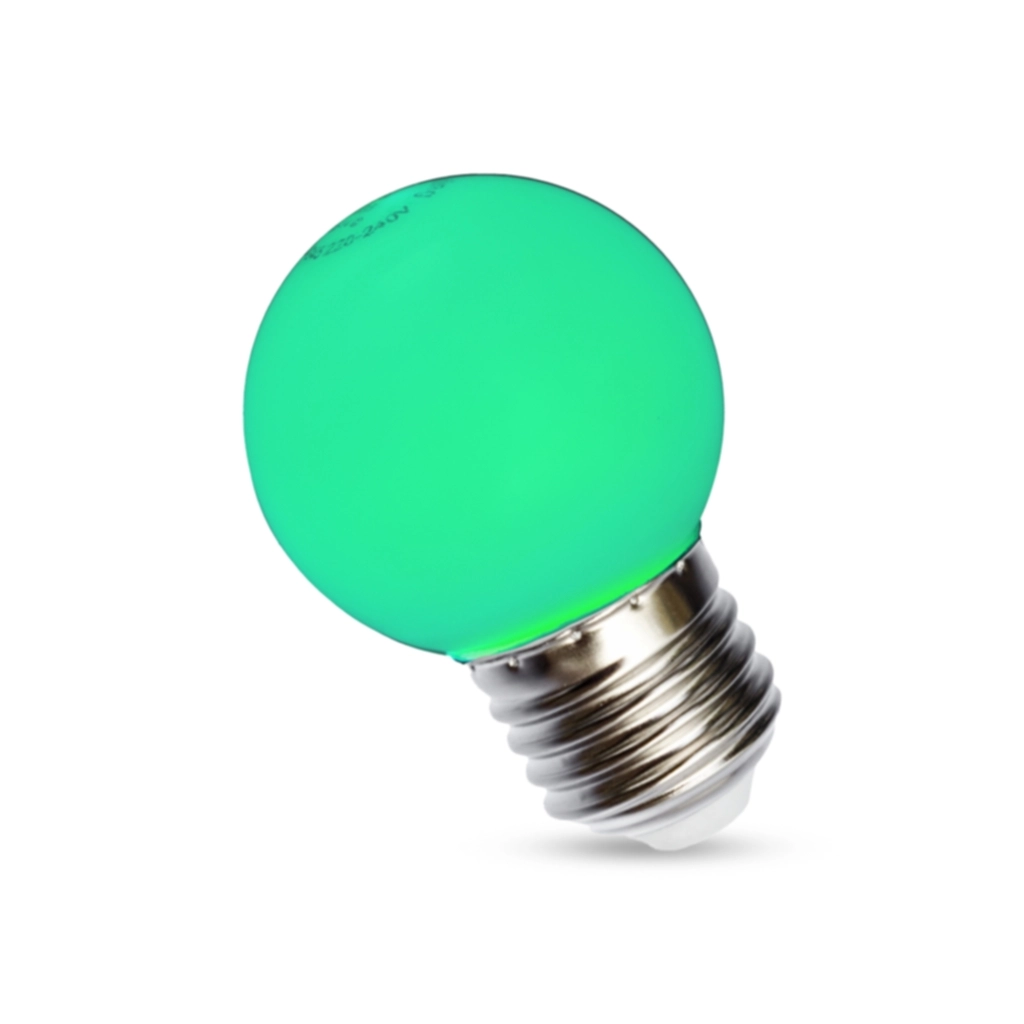 Spectrum LED Spectrum LED Grønn E27 LED-globuslampe 1W 230V Belysning,LED-pærer