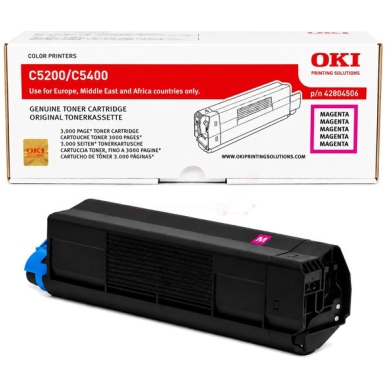 OKI Tonerkassette magenta 3.000 sider 42804506 Modsvarer: N/A