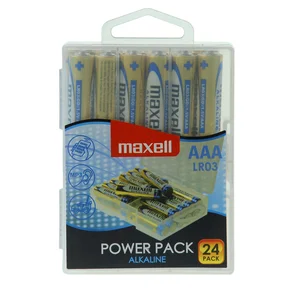 Maxell Batterier AAA LR03 24 power pakk