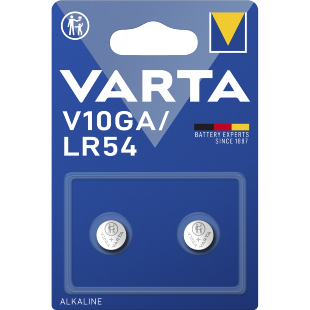 Varta V10GA/LR54 Alkaliskt batteri - 2-pack