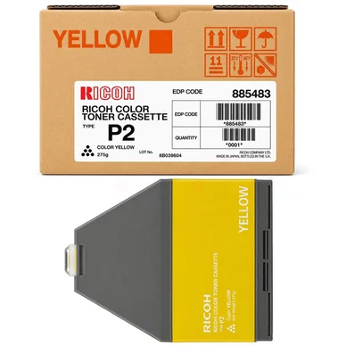 Ricoh Tonerkassette gul Type P2 885483 Modsvarer: N/A