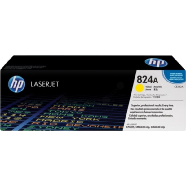 HP HP 824A Tonerkassett Gul CB382A Tilsvarer: N/A