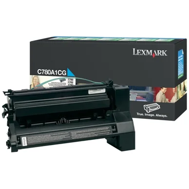 Lexmark Tonerkassette cyan 6.000 sider return C780A1CG Modsvarer: N/A