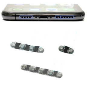 Högtalargaller för iPhone XS Max, svart, 5 st, OEM