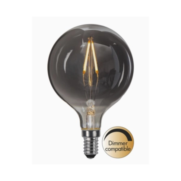 Rökfärgat glas dimbar E14 LED 1,4W 2100K