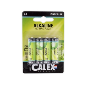 Calex alkaliska batterier LR6 / AA 1,5V 4-pack