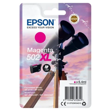 Epson Epson 502XL Mustepatruuna Magenta C13T02W34010 Vastaa: N/A