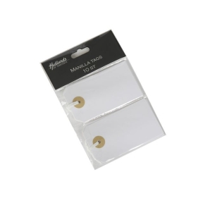 Etikett Manilla Tags vit, 9x5cm 10-pack