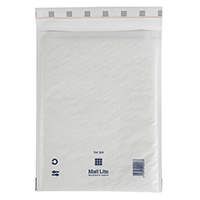 Enveloppes à bulles Mail Lite G4 240x330 mm, blanches, 50pcs