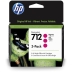 3ED78A HP 712 Blækpatron Magenta 3-pak