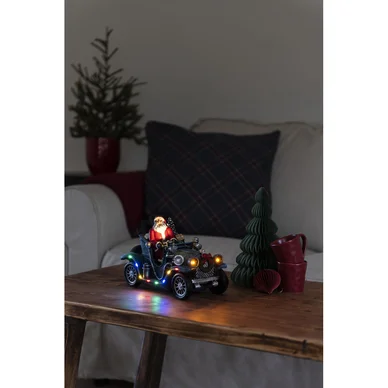 Konstsmide Jultomte i bil, 11 LED 3xAA Konstsmide Jultomte i bil, 11 LED 3xAA