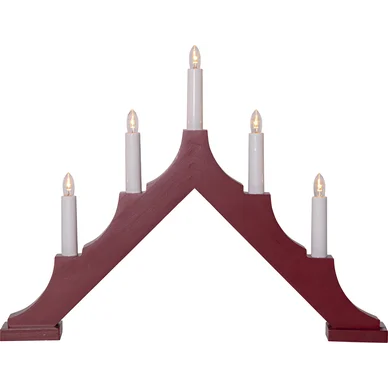 Star Trading Ljusstake Alma Rød 44cm 219-92 Modsvarer: N/A