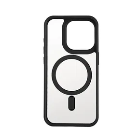 Mobilskal Bumper MagSeries Black & Clear iPhone 15 Pro