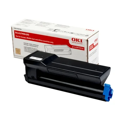 OKI Tonerkassette sort High Capacity 12.000 sider 43979216 Modsvarer: N/A