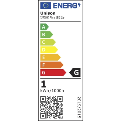 Unison dimbar LED päronlampa 2200K 60lm E14 0,8W