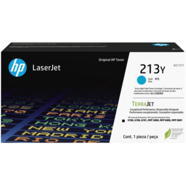 HP HP 213Y Tonerkassett cyan W2131Y Tilsvarer: N/A