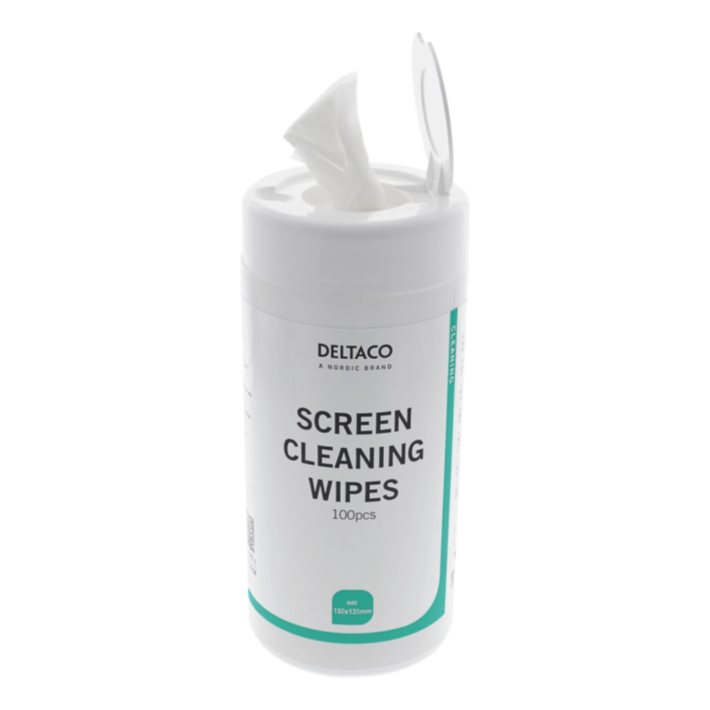 Deltaco Monitor Cleaning Wipes white