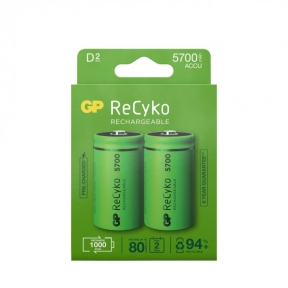 GP Recyko 3000mAh D/R20 2-pack