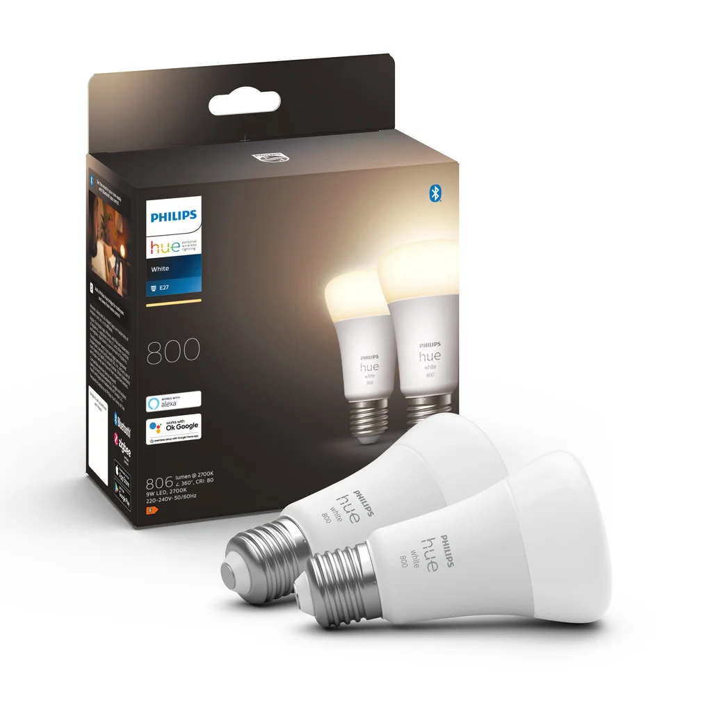 Philips HueW E27 9W 2-pack