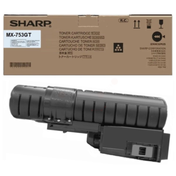 Sharp Tonerkassett svart 83.000 sider MX753GT Tilsvarer: N/A