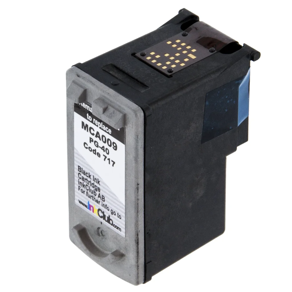 Bläckpatron svart, ersätter Canon PG-40