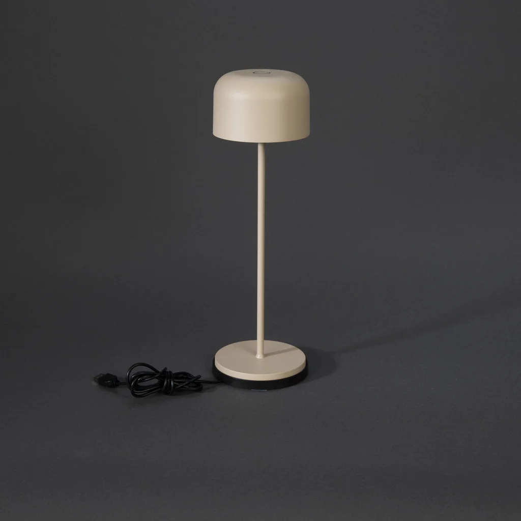 Lille Bordslampa LED USB Sandfärgad 2200K/2700K dimbar