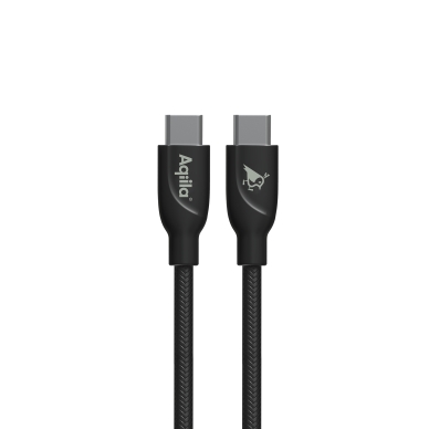 Aqiila Aqiila Cablebird CB13 USB-C to C 240W punottu 3m musta